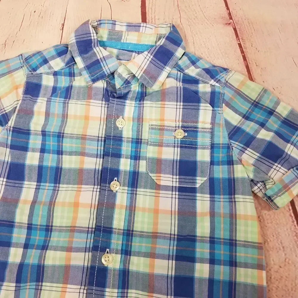 Carters plaid buttondown shirt 24 months